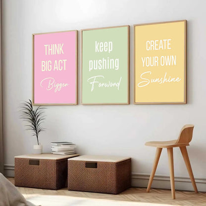Motivational Wall Art Paintings for Living Room - Wall Poster With frames by Kotart store