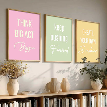 Motivational Wall Art Paintings for Living Room - Wall Poster With frames by Kotart store