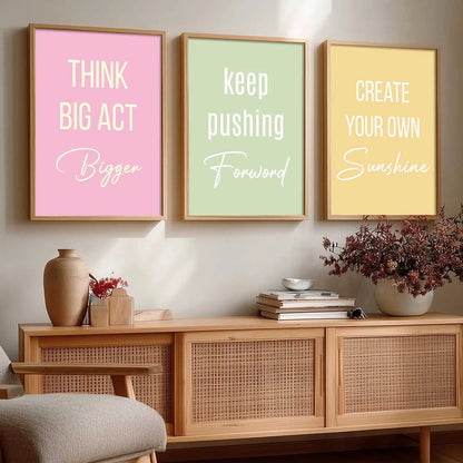 Motivational Wall Art Paintings for Living Room - Wall Poster With frames by Kotart store