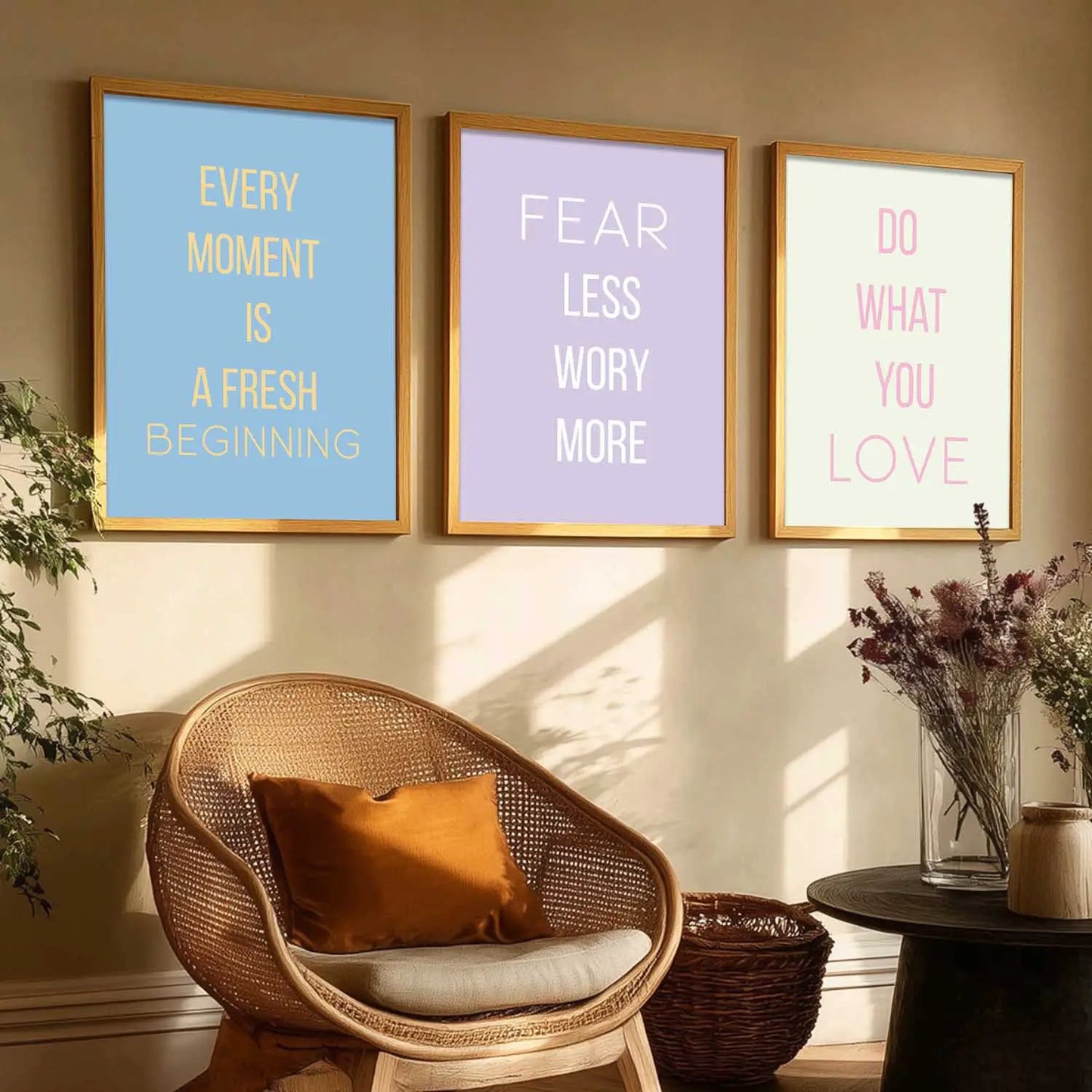 Motivational Wall Art Paintings for Living Room - Wall Poster With frames by Kotart store