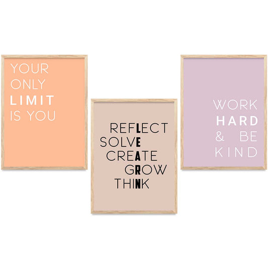 Motivational  Wall  Art Paintings for Living Room - Wall Poster With frames