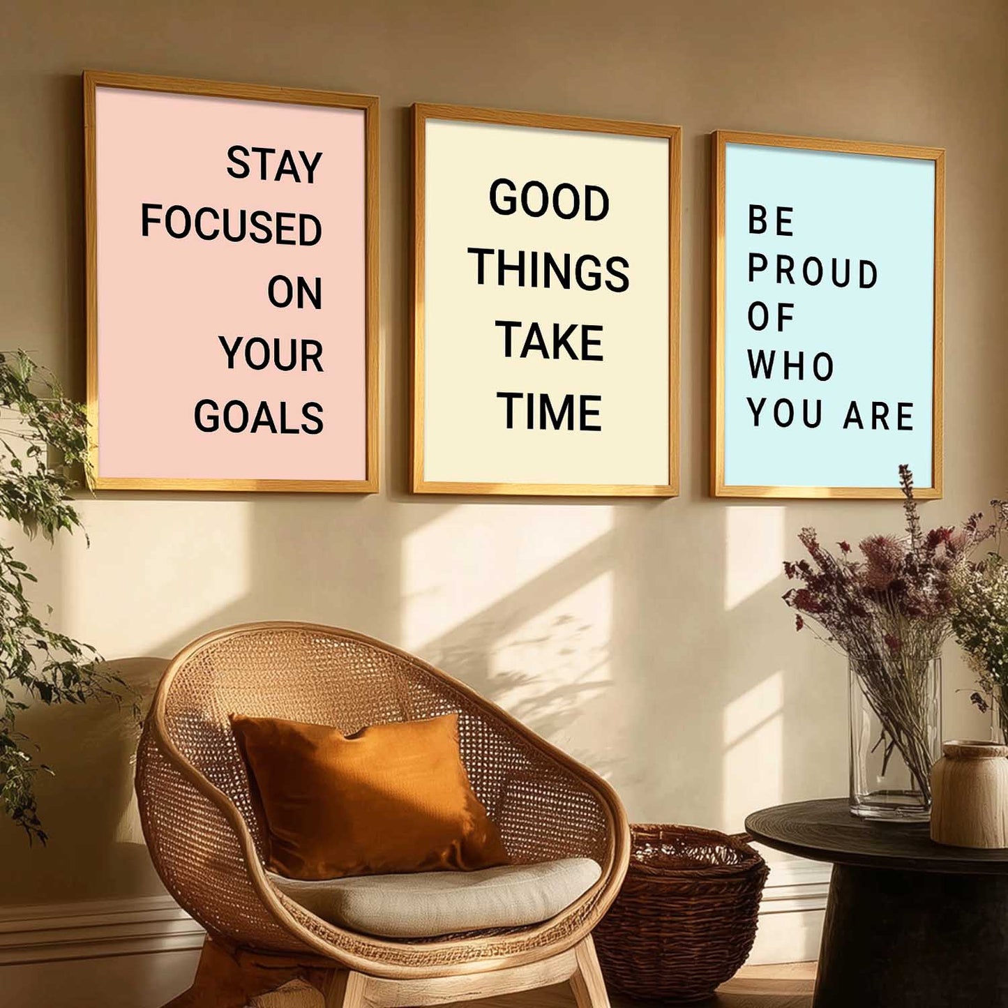 Motivational   Wall  Art Paintings for Living Room - Wall Poster With frames