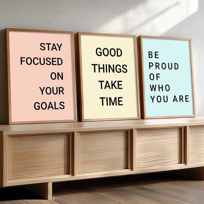 Motivational   Wall  Art Paintings for Living Room - Wall Poster With frames