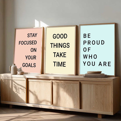 Motivational   Wall  Art Paintings for Living Room - Wall Poster With frames