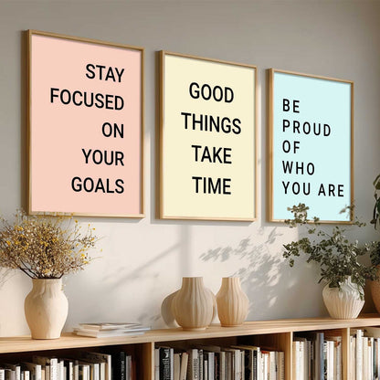 Motivational   Wall  Art Paintings for Living Room - Wall Poster With frames