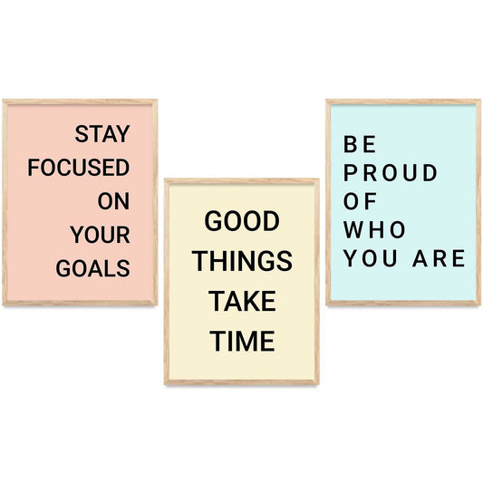 Motivational   Wall  Art Paintings for Living Room - Wall Poster With frames