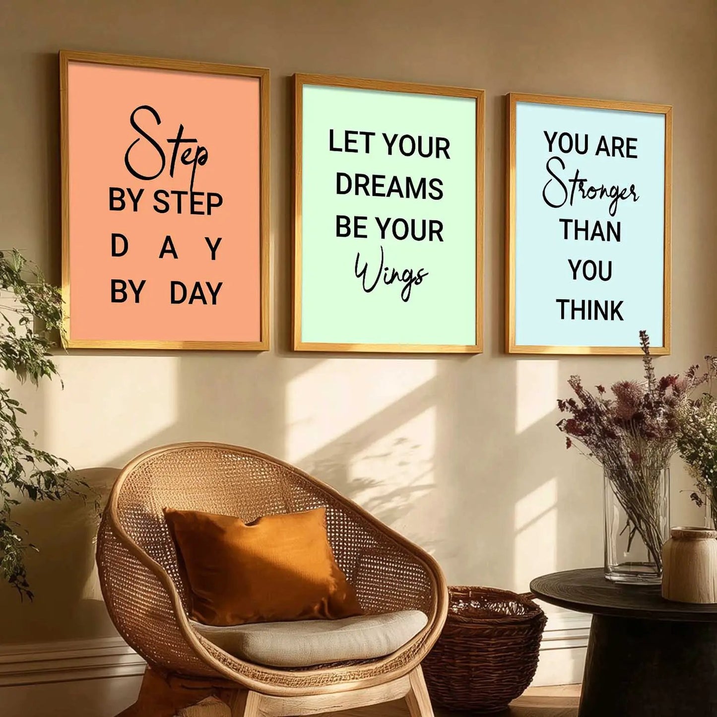 Motivational Wall Art Paintings for Living Room - Wall Poster With frames by Kotart store