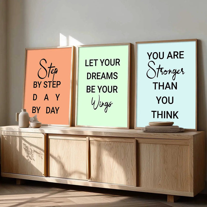 Motivational Wall Art Paintings for Living Room - Wall Poster With frames by Kotart store