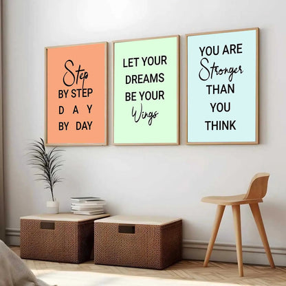 Motivational Wall Art Paintings for Living Room - Wall Poster With frames by Kotart store