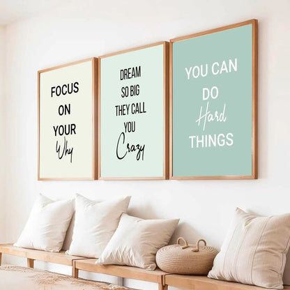Motivational Wall Art Paintings for Living Room - Wall Poster With frames by Kotart store
