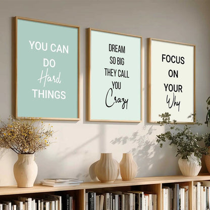 Motivational Wall Art Paintings for Living Room - Wall Poster With frames by Kotart store