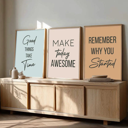 Motivational Wall Art Paintings for Living Room - Wall Poster With frames by Kotart store