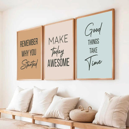 Motivational Wall Art Paintings for Living Room - Wall Poster With frames by Kotart store