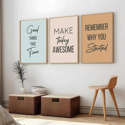 Motivational Wall Art Paintings for Living Room - Wall Poster With frames by Kotart store