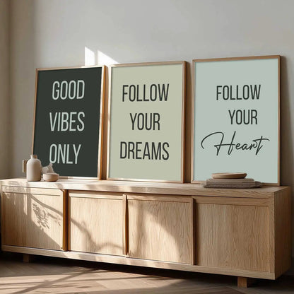 Motivational Wall Art Paintings for Living Room - Wall Poster With frames by Kotart store