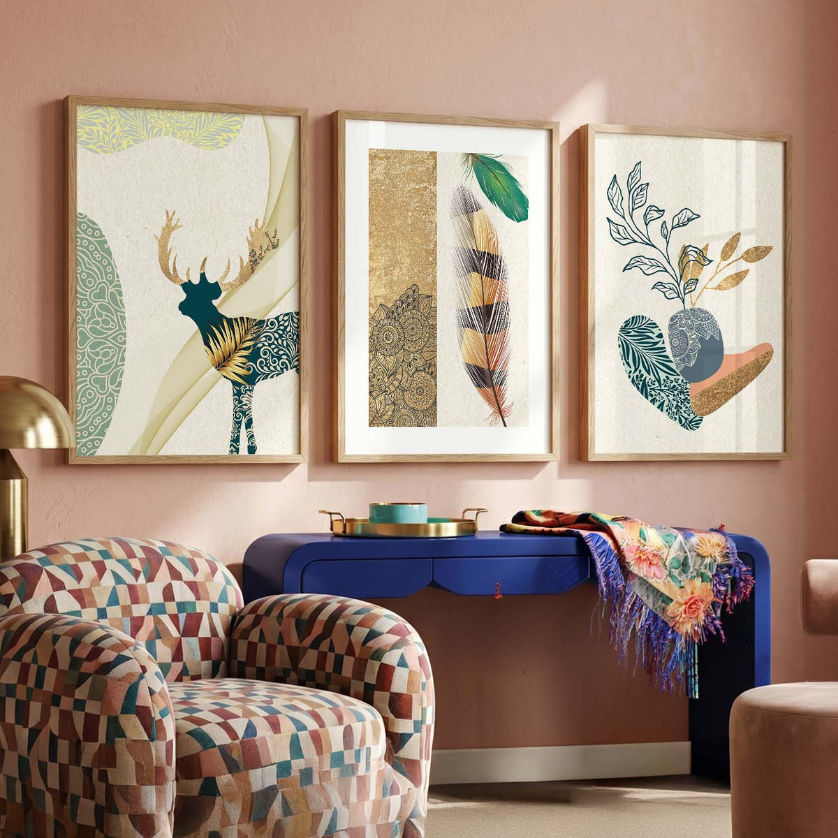 Framed Wall Posters / Prints for Bedroom with Frame