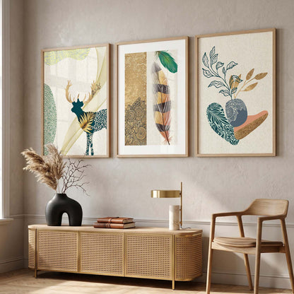 Framed Wall Posters / Prints for Bedroom with Frame