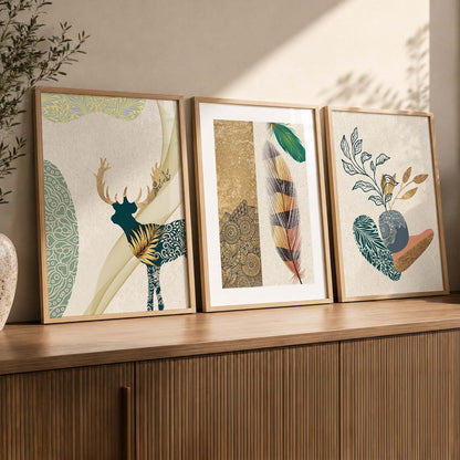 Framed Wall Posters / Prints for Bedroom with Frame