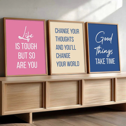 Motivational Wall Art Paintings for Living Room - Wall Poster With frames by Kotart store