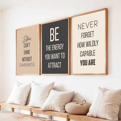 Motivational Wall Art Paintings for Living Room - Wall Poster With frames by Kotart store