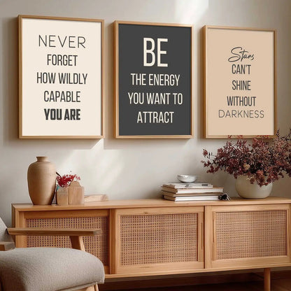 Motivational Wall Art Paintings for Living Room - Wall Poster With frames by Kotart store