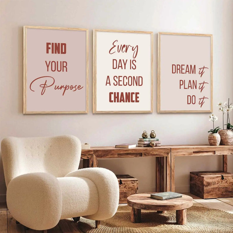 Motivational Wall Art Paintings for Living Room - Wall Poster With frames by Kotart store