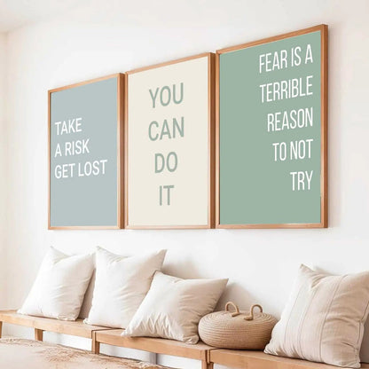 Motivational Wall Art Paintings for Living Room - Wall Poster With frames by Kotart store