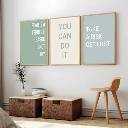 Motivational Wall Art Paintings for Living Room - Wall Poster With frames by Kotart store