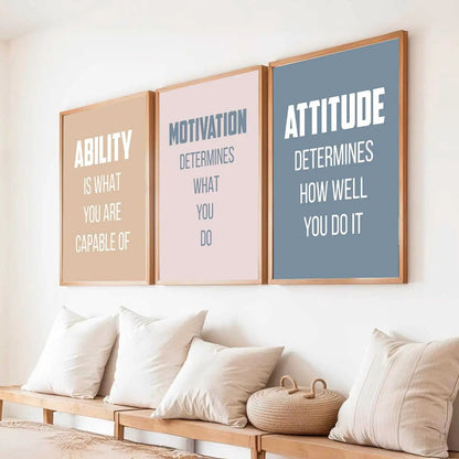 Motivational Wall Art Paintings for Living Room - Wall Poster With frames by Kotart store