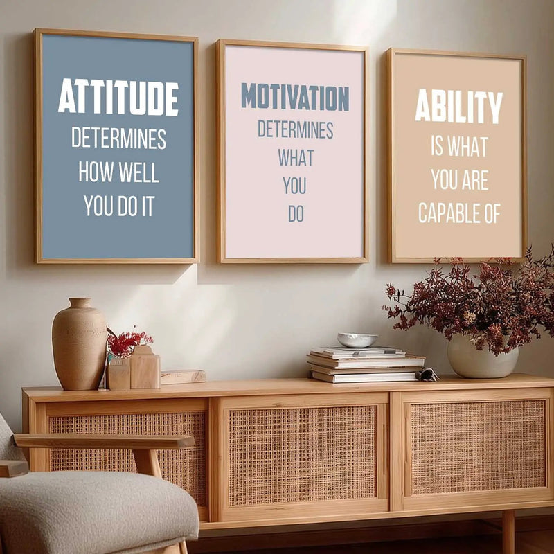 Motivational Wall Art Paintings for Living Room - Wall Poster With frames by Kotart store