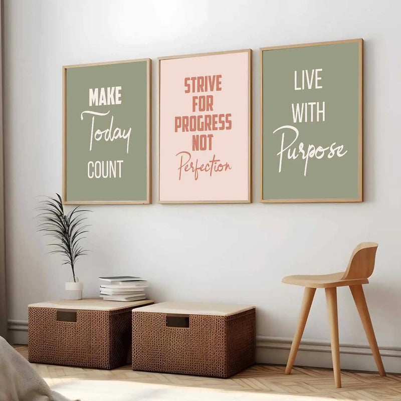 Motivational Wall Art Paintings for Living Room - Wall Poster With frames by Kotart store
