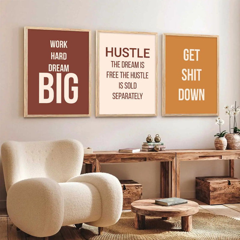 Motivational Wall Art Paintings for Living Room - Wall Poster With frames by Kotart store