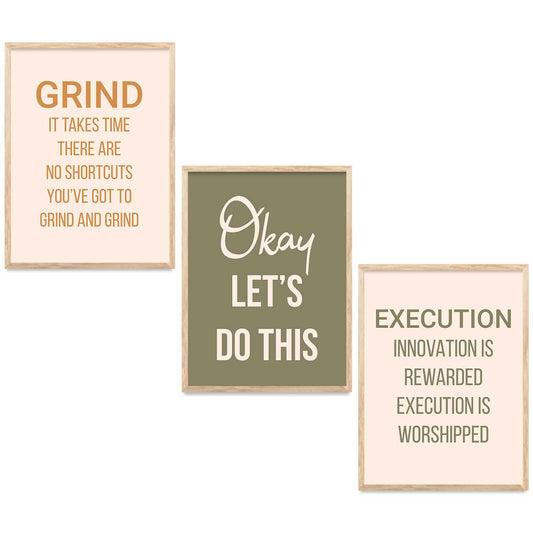 Motivational Wall Art Paintings for Living Room - Wall Poster With frames