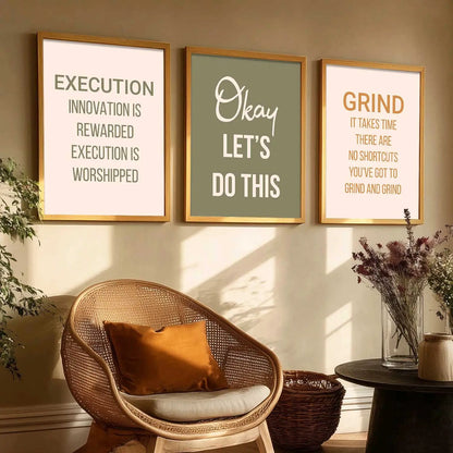 Motivational Wall Art Paintings for Living Room - Wall Poster With frames by Kotart store