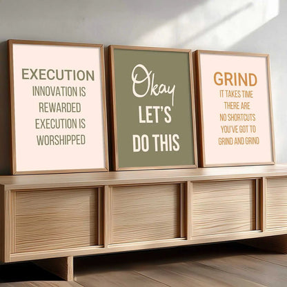 Motivational Wall Art Paintings for Living Room - Wall Poster With frames by Kotart store