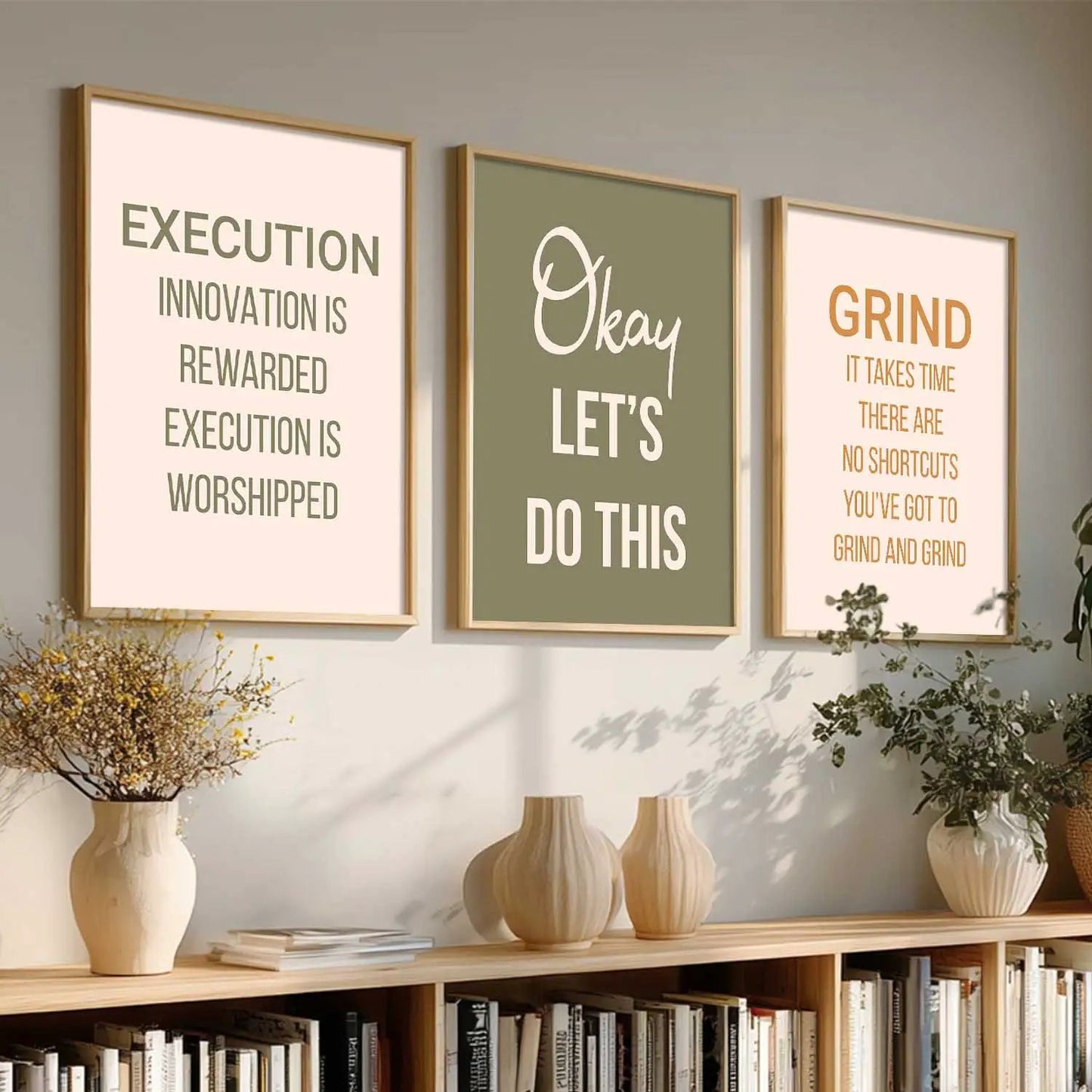 Motivational Wall Art Paintings for Living Room - Wall Poster With frames by Kotart store