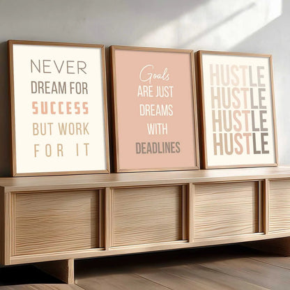 Motivational Wall Art Paintings for Living Room - Wall Poster With frames by Kotart store