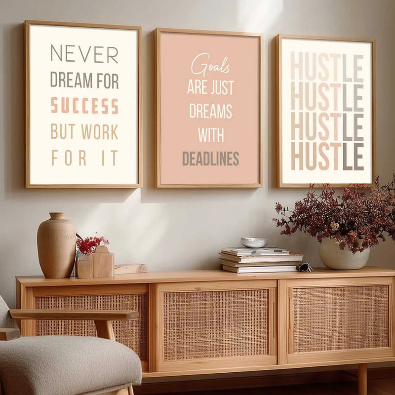 Motivational Wall Art Paintings for Living Room - Wall Poster With frames by Kotart store