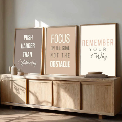Motivational Wall Art Paintings for Living Room - Wall Poster With frames by Kotart store