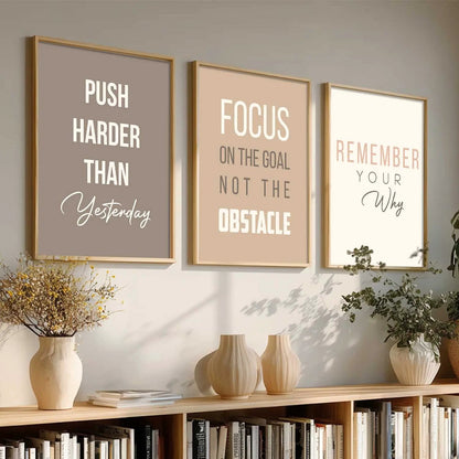 Motivational Wall Art Paintings for Living Room - Wall Poster With frames by Kotart store