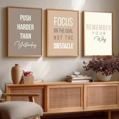 Motivational Wall Art Paintings for Living Room - Wall Poster With frames by Kotart store