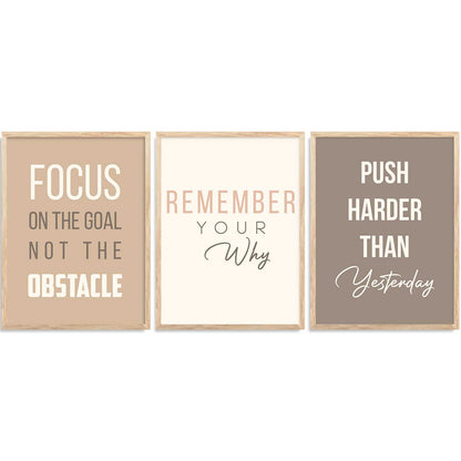 Motivational  Wall  Art Paintings for Living Room - Wall Poster With frames
