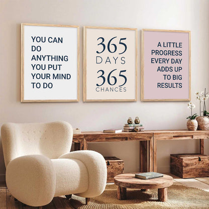 Motivational  Wall  Art Paintings for Living Room - Wall Poster With frames