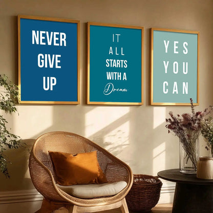 Motivational Wall Art Paintings for Living Room - Wall Poster With frames by Kotart store