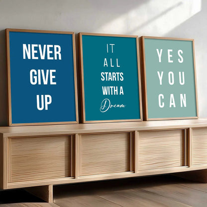 Motivational Wall Art Paintings for Living Room - Wall Poster With frames by Kotart store