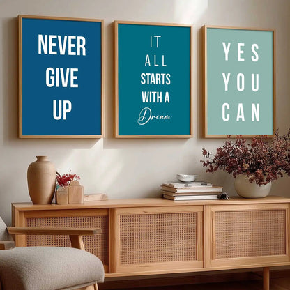 Motivational Wall Art Paintings for Living Room - Wall Poster With frames by Kotart store