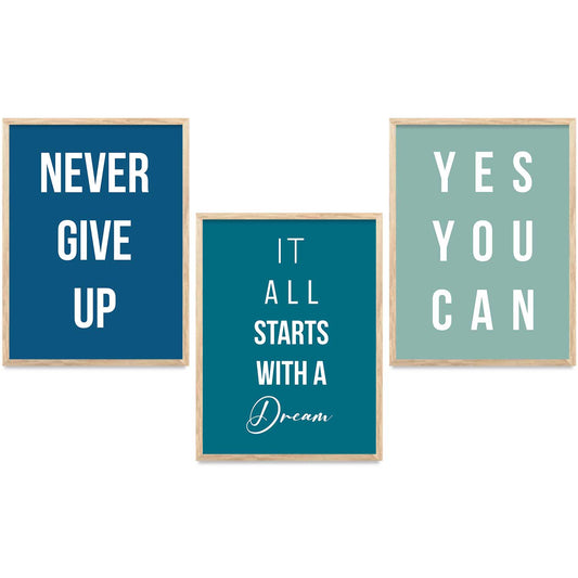Motivational   Wall  Art Paintings for Living Room - Wall Poster With frames