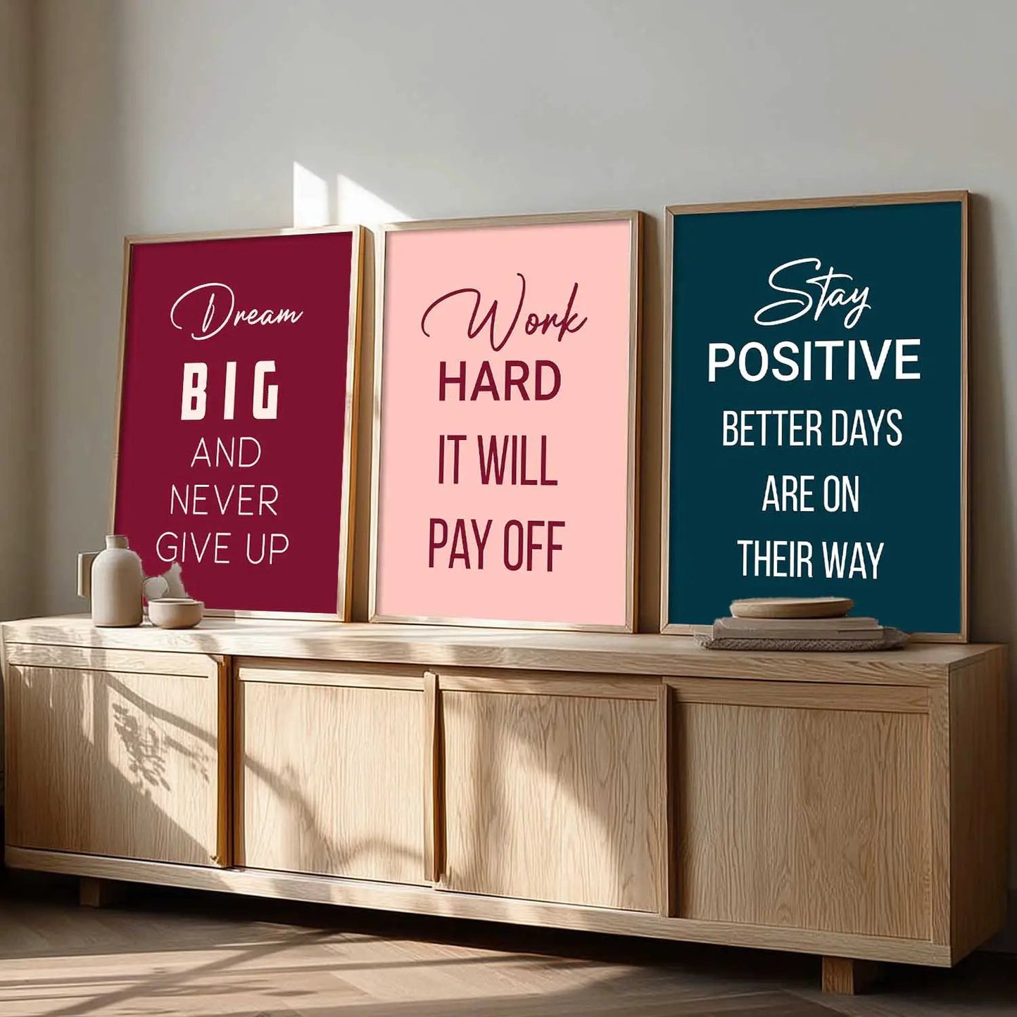 Motivational  Wall  Art Paintings for Living Room - Wall Poster With frames