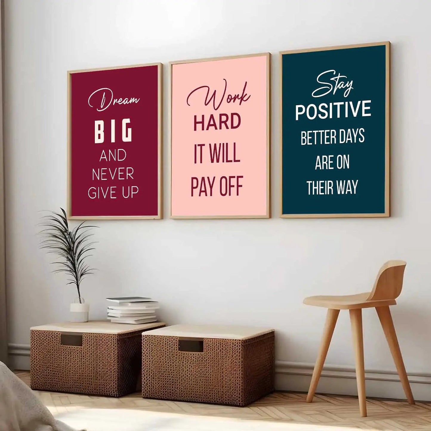 Motivational  Wall  Art Paintings for Living Room - Wall Poster With frames