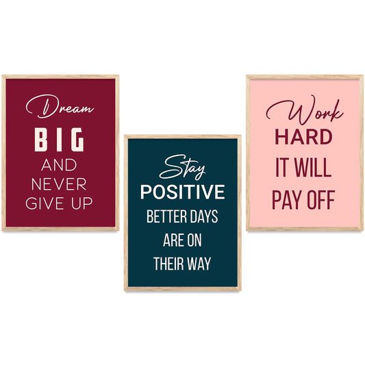 Motivational  Wall  Art Paintings for Living Room - Wall Poster With frames
